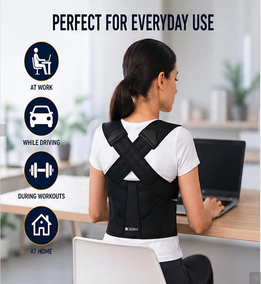 Posture Corrector Free Size – Back Straight & Shoulder Support Belt